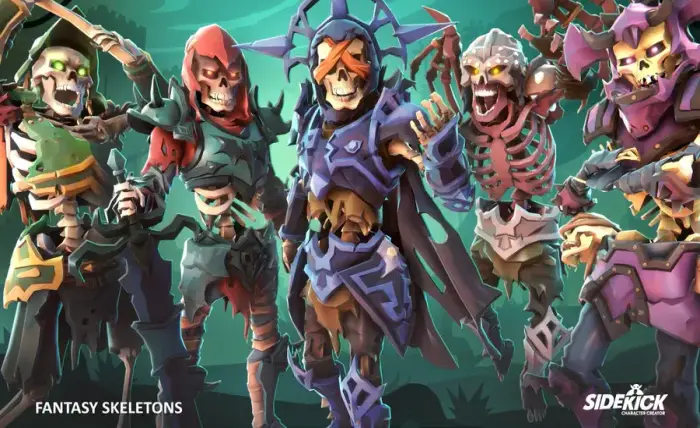 Fantasy Skeletons - Sidekick Modular Characters