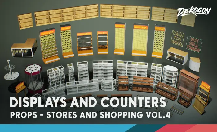 Stores VOL.4 - Displays and Counters (Nanite & Low Poly)