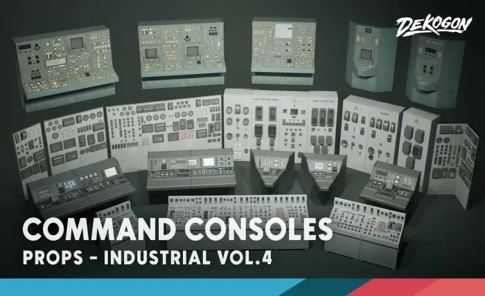 Industrial VOL.4 - Control Consoles (Nanite and Low Poly)