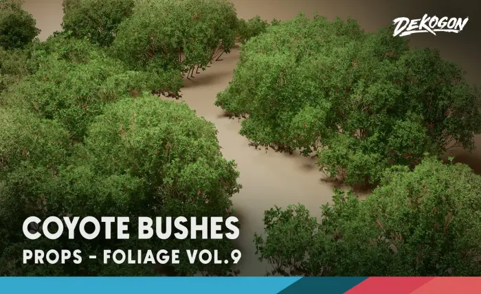 Foliage VOL.9 - Coyote Bushes (Nanite and Low Poly)