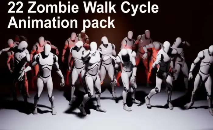 22 Zombie Walk Motion Pack by JKMotion
