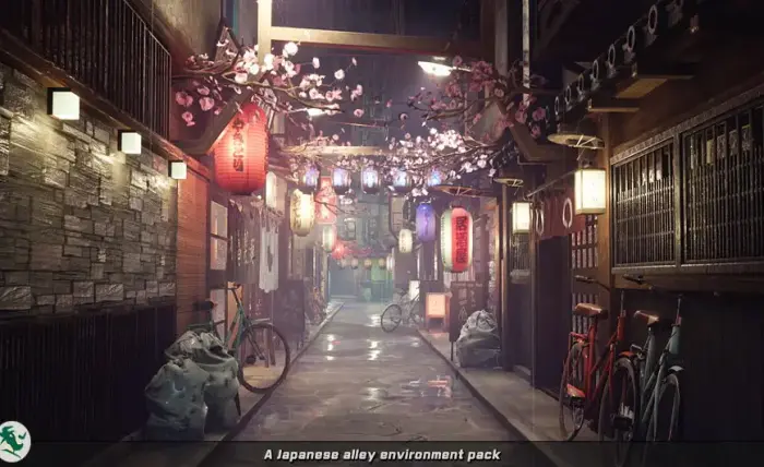 A Japanese alley environment pack