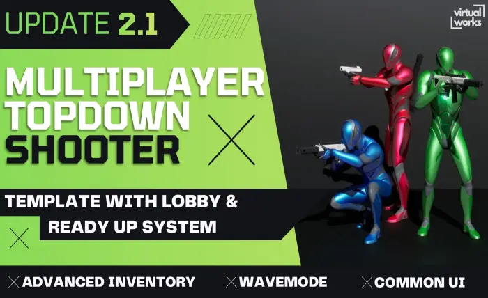 Multiplayer Top Down Shooter Template