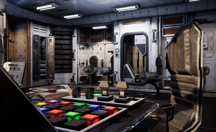 Retro Spaceship - Sci-Fi Modular Kit