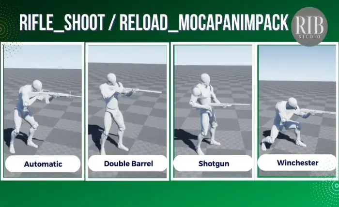 Rifle ShootReload MocapAnimPack