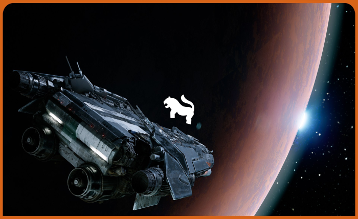 Sci-Fi Space Cargo Ship