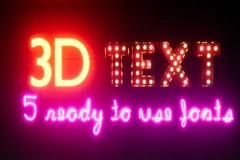 3D Text Generator - Diegetic Design - Custom Fonts