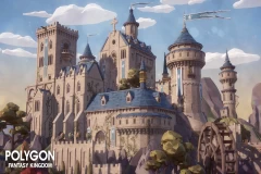 POLYGON - Fantasy Kingdom - Kitbash with modular castle and environments models
