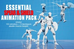 Essential Spear And Shield Animation Pack