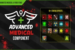 Limb Based Medical Component with Animated Medical Items