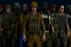 Modular military character