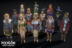POLYGON Fantasy Characters