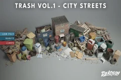 Trash VOL.1 - City Streets (Nanite and Low Poly Versions)
