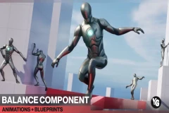 Balance Component : 53 Animations + Blueprints