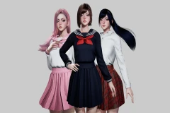 Customizable School Girls