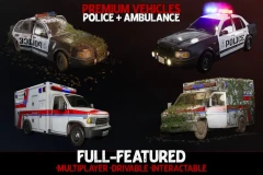 Emergency Vehicles - Premium - Drivable and Interactable