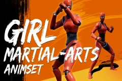 Girl Martial Arts AnimSet