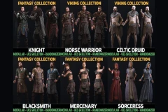 Male and Female Fantasy Character Collection