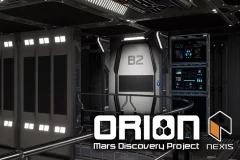 Sci Fi Orion Mars Living Quarters