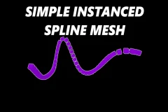 Simple Instanced Spline Mesh