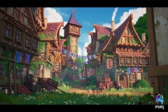 Modular Stylized Medieval Town ( Medieval , Town , Medieval , Town , Stylised )