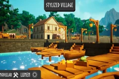 Stylized Medieval Village (Village, Stylized Village, Stylized Town)