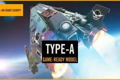 TYPE-A Star Fighter with Cockpit and Arcade Flight