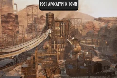 Post Apocalyptic Town (Town, Modular Town, Post Apocalypse, Sci-Fi, Wasteland)