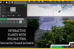 Dynamic Interactive Foliage Plants 8 - Foliage tool and interactive sound