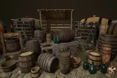 Medieval Props: Cellar