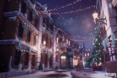 Stylized Christmas Town ( Christmas , Stylized , Stylised , Town )
