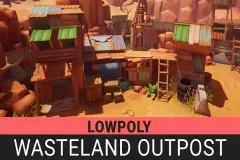 Lowpoly Wasteland Outpost
