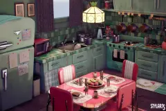 Stylized House Interior ( Stylized , House , Interior , Interior , Stylised )