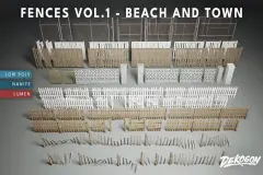 Fences VOL.1 - Beach and Town Modular (Nanite and Low Poly)