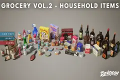 Grocery VOL.2 - Household Items (Nanite and Low Poly)