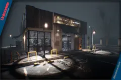 Old minimarket complete environment