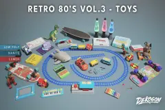 Retro 80's VOL.3 - Toys (Nanite and Low Poly)