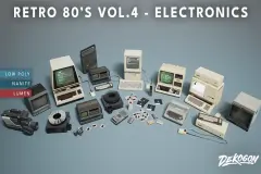 Retro 80's VOL.4 - Electronics (Nanite and Low Poly)