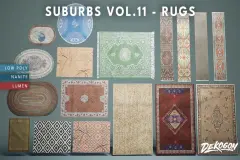 Suburbs VOL.11 - Rugs (Nanite and Low Poly)