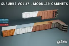 Suburbs VOL.17 - Modular Cabinets (Nanite and Low Poly)