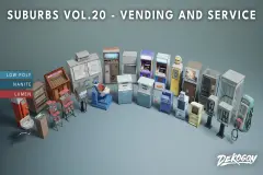 Suburbs VOL.20 - Vending and Service (Nanite and Low Poly)