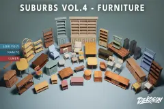 Suburbs VOL.4 - Furniture (Nanite and Low Poly)