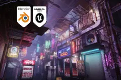 Cairo Streets - Day and Night - Animated Neon Signs - Egyptian Cyberpunk