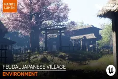 Feudal Japanese Village Environment ( Japan Medieval Shogun Modular Realistic )