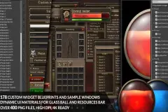 4k Full Fantasy GUI / UI + over 400 png + 178 widget blueprints