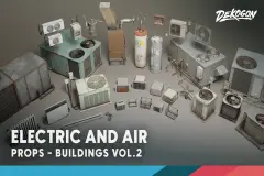 Buildings VOL.2 - Electric & Air (Nanite and Low Poly)