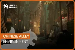 Chinese Alley Environment ( Chinese Alley Environment Chinesee Alleyy 3D )