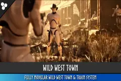 Modular Wild West Town (Modular Town, Wild West Town, Modular Village, Train)
