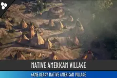 Native American Village (Village, Wild West Village, Mountains, Village)