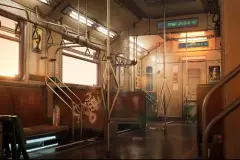 Cyberpunk Subway Train Kit